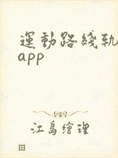 运动路线轨迹图app