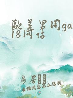 欧美男同gay18网站