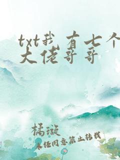 txt我有七个大佬哥哥