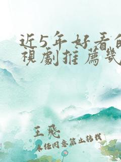 近5年好看的电视剧推荐几部