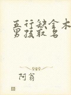 五行缺金木水土男孩取名