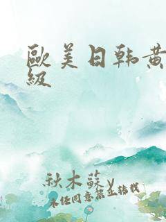 欧美日韩黄色一级