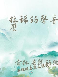 拉稀的声音是什么