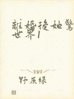 离婚后她惊艳了世界1