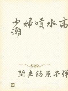 少妇喷水高清高潮