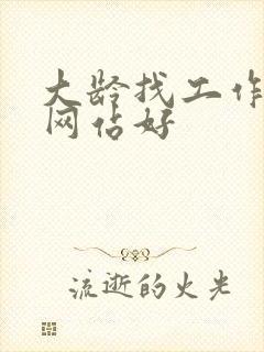 大龄找工作哪个网站好