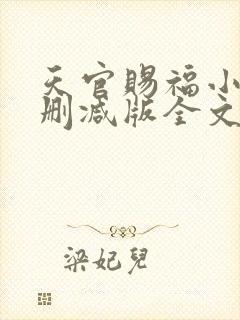 天官赐福小说无删减版全文