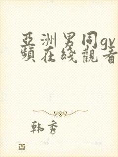 亚洲男同gv视频在线观看