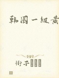 韩国一级黄色带