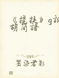 《搀扶》g调二胡简谱