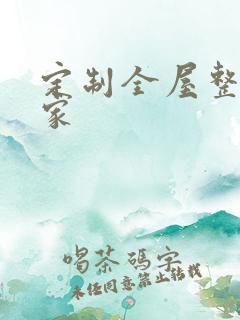 定制全屋整装厂家