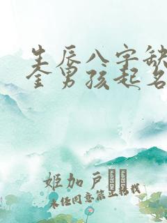 生辰八字缺水缺金男孩起名