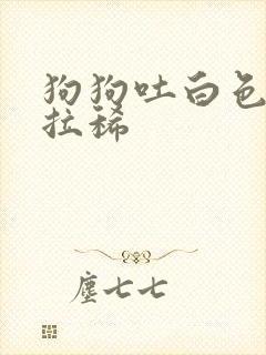 狗狗吐白色粘液拉稀