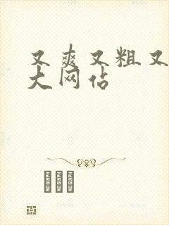 又爽又粗又色又大网站