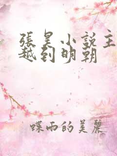 张昊小说主角穿越到明朝