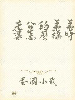 老公的弟弟的老婆怎么称呼