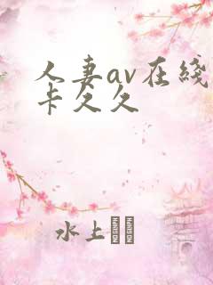 人妻av在线不卡久久