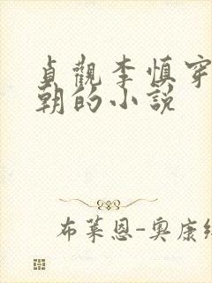 贞观李慎穿越唐朝的小说