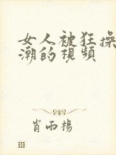 女人被狂操到高潮的视频