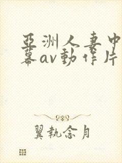 亚洲人妻中文字幕av动作片