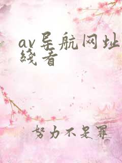 av导航网址在线看