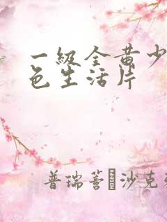 一级全黄少妇性色生活片