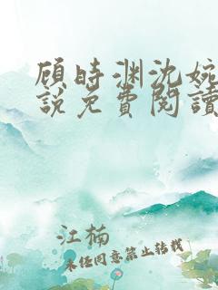 顾时渊沈婉婷小说免费阅读最新章节