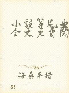 小说等风也等你全文免费阅读