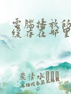 电脑播放的视频缓存在哪里