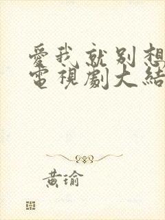 爱我就别想太多电视剧大结局