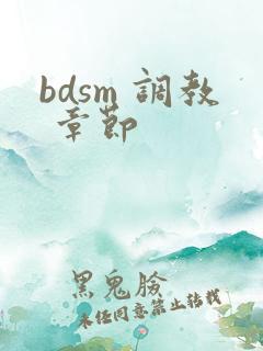 bdsm 调教 章节