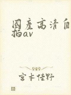 国产高清自拍偷拍av