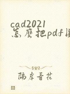 cad2021怎么把pdf图纸怎么转换成cad图纸