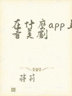 在什么app上看美剧