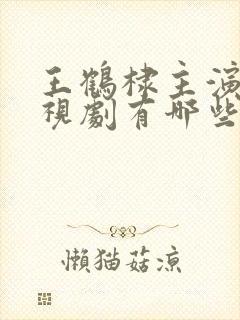 王鹤棣主演的电视剧有哪些