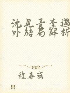 沈见青李遇泽番外结局解析