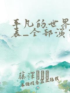 平凡的世界演员表_全部演员介绍