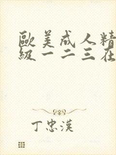 欧美成人精品三级一二三在线