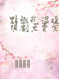 点燃我温暖你电视剧免费完整版16集