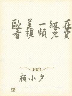 欧美一级在线观看视频免费播放