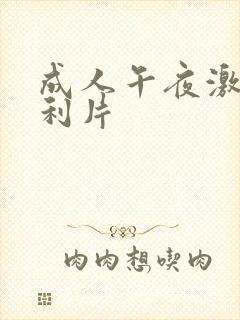 成人午夜激情福利片