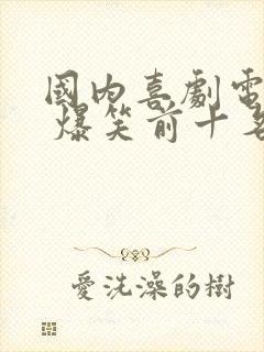 国内喜剧电视剧 爆笑前十名