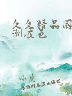 久久精品国产亚洲夜色