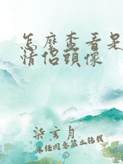 怎么查看是不是情侣头像