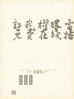 许我耀眼电视剧免费在线播放