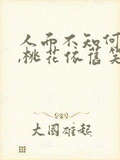 人面不知何处去,桃花依旧笑春风翻译