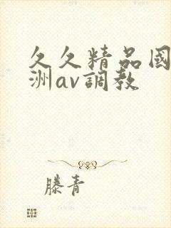 久久精品国产亚洲av调教