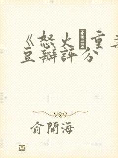 《怒火·重案》豆瓣评分