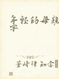 年轻的母亲3中字