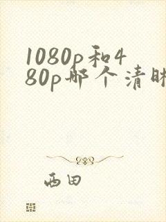 1080p和480p哪个清晰